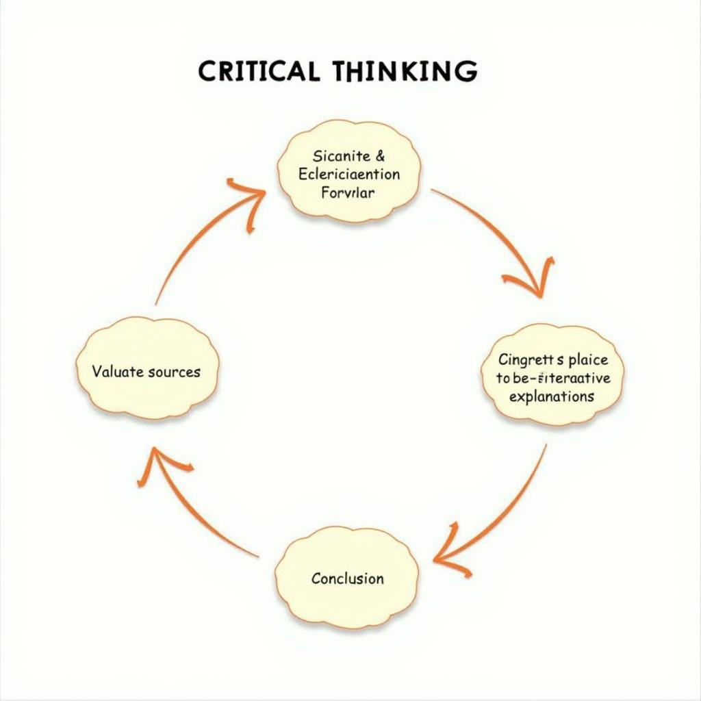 Diagram Illustrating Critical Thinking Skills Applied to Paranormal Research