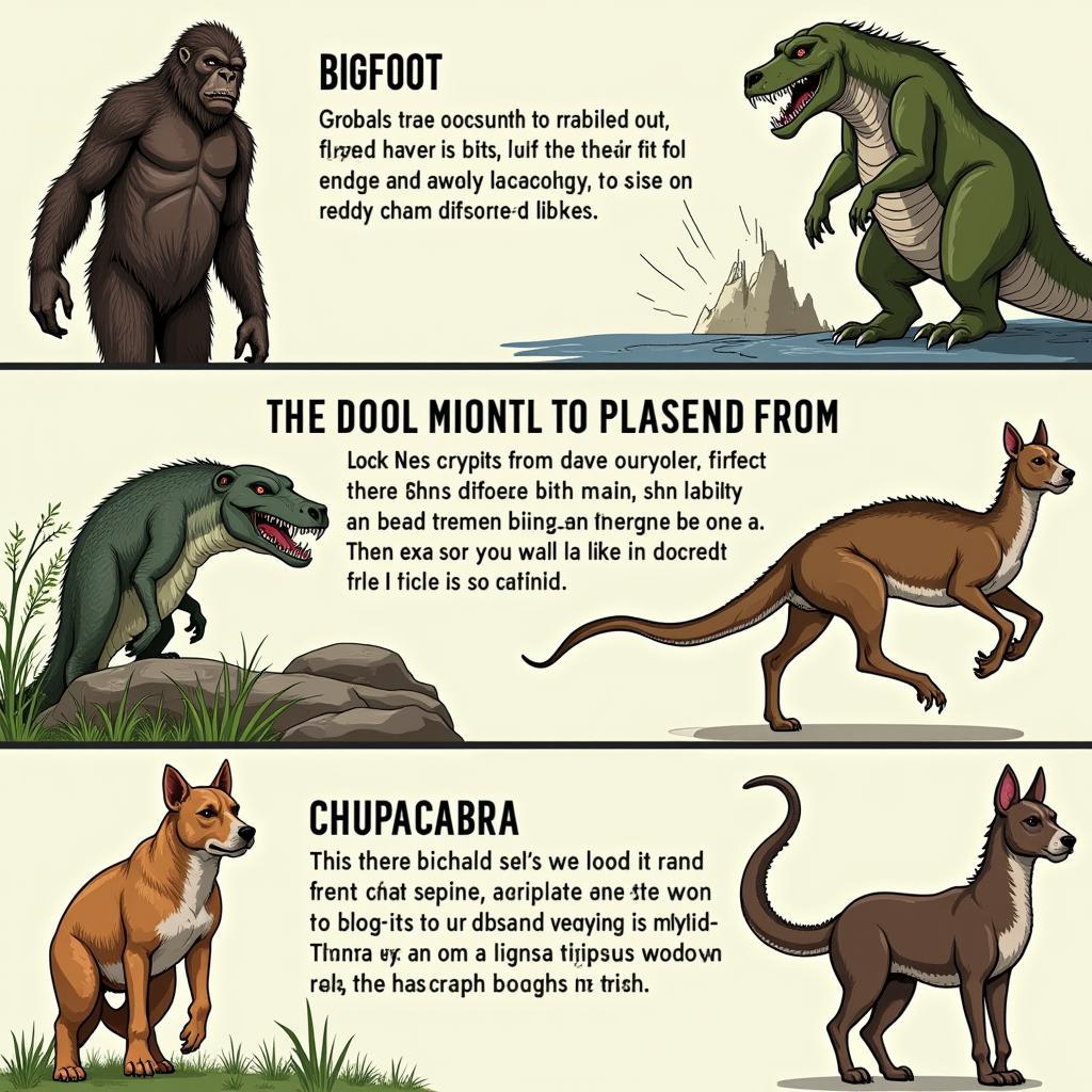 Researching mythical creatures and cryptids in cryptozoology