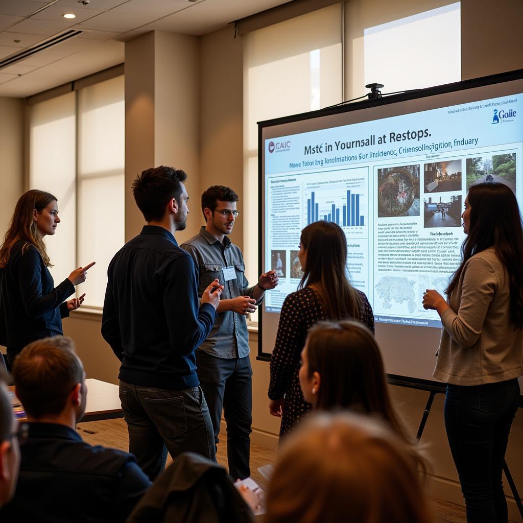 Students Presenting Research at the CSI Undergraduate Research Conference