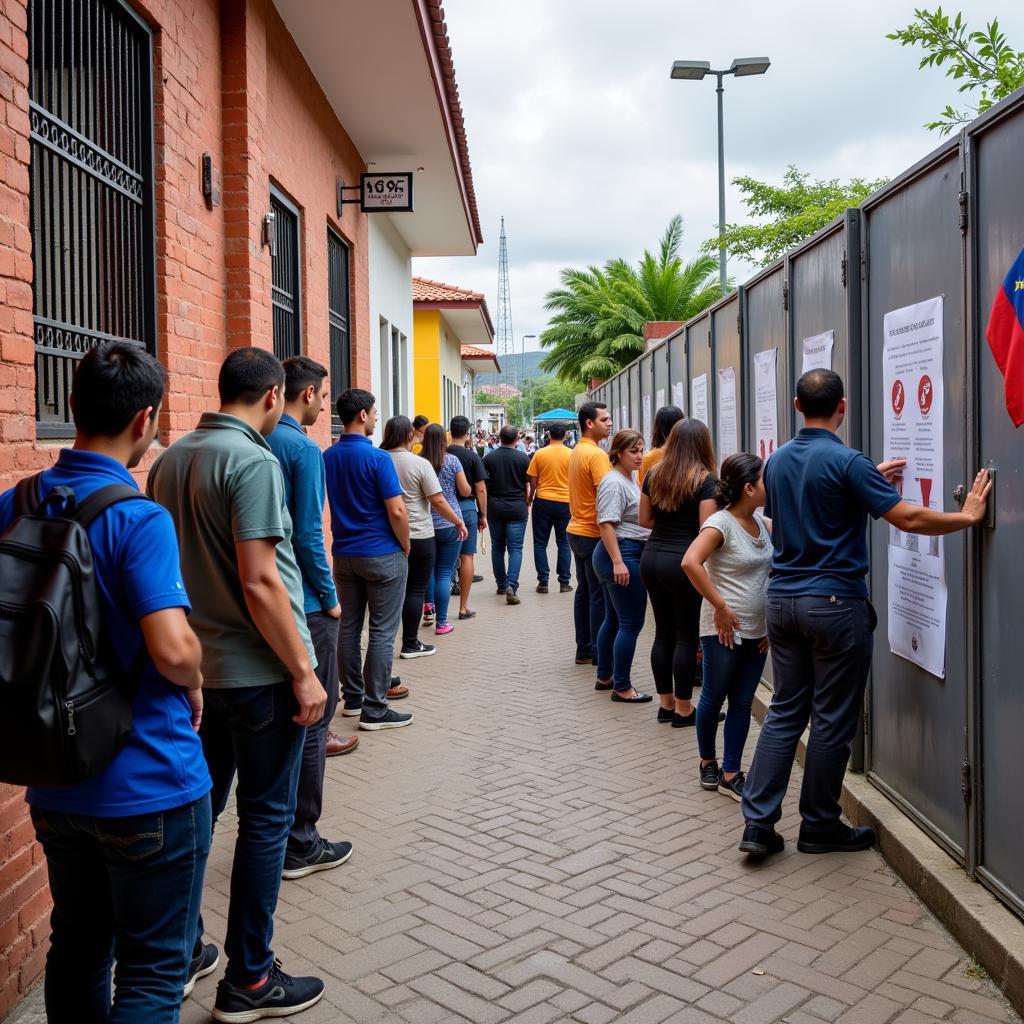 Edison Research Exit Poll: Venezuelan Voters Casting Their Ballots