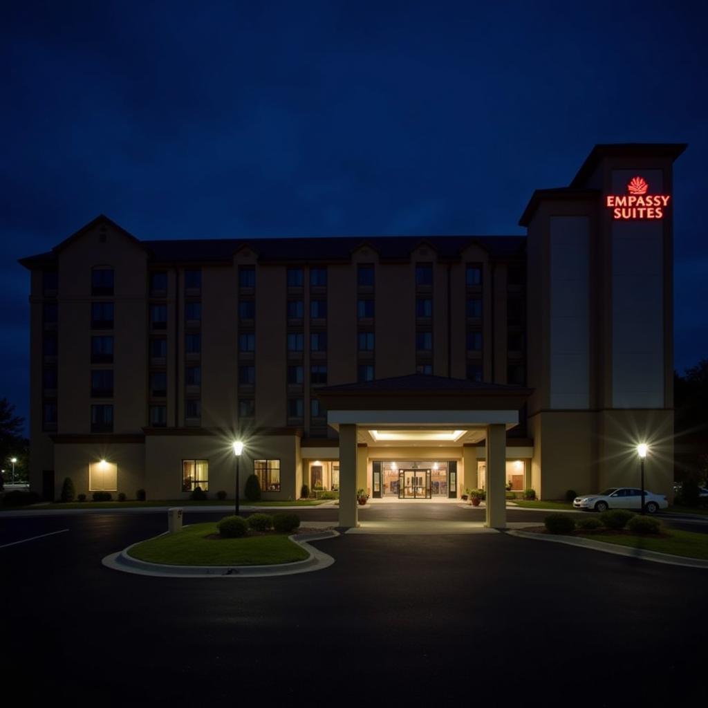 Embassy Suites Raleigh Durham Research Triangle at Night