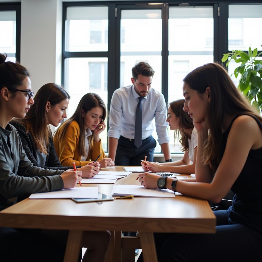 Employees Participating in a Research Study