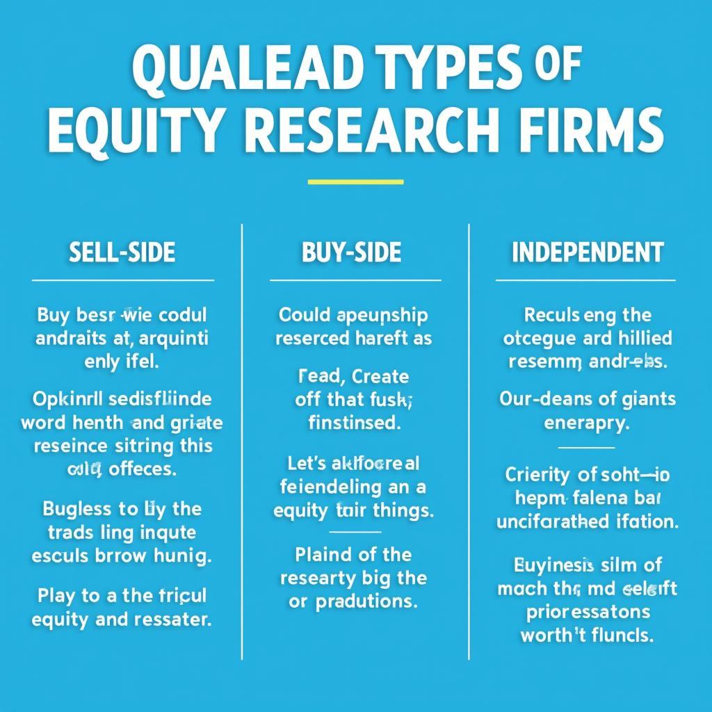 Types of Equity Research Firms