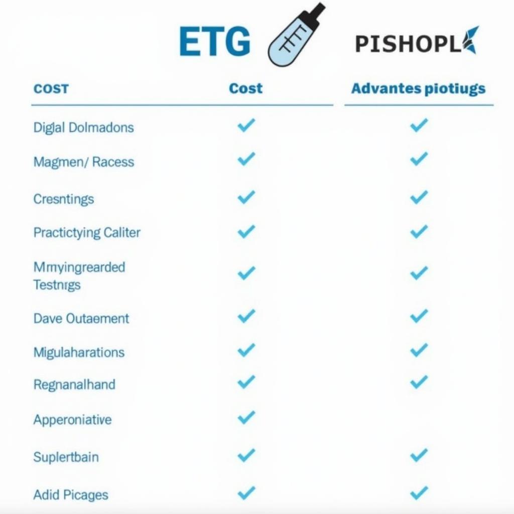 Comparison of Different ETG Testing Methods