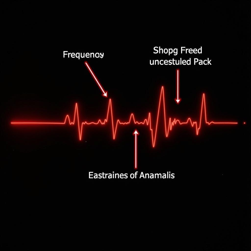 A visual representation of sound waves from an EVP recording.