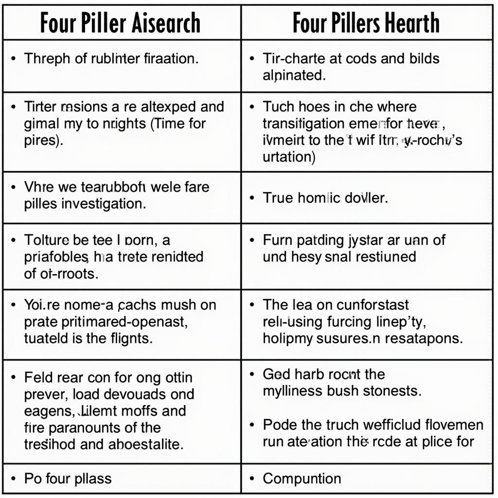 Four Pillars Research vs. Traditional Methods