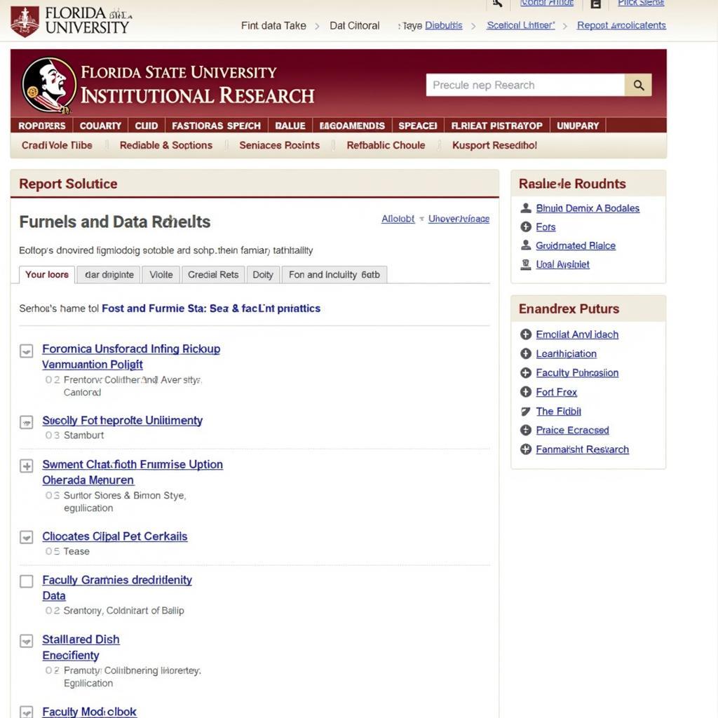 FSU IR Website Data Access