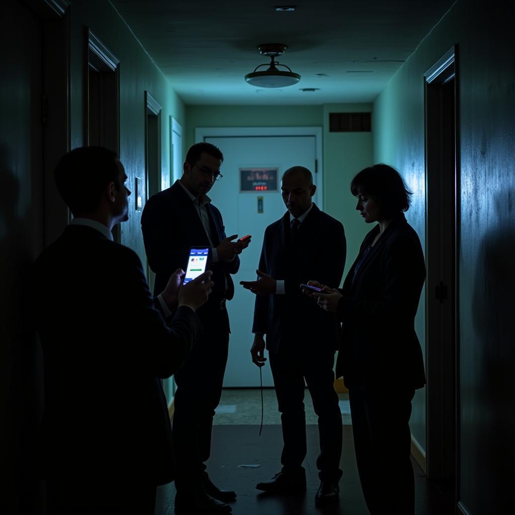 Gatepoint Research team conducting a paranormal investigation