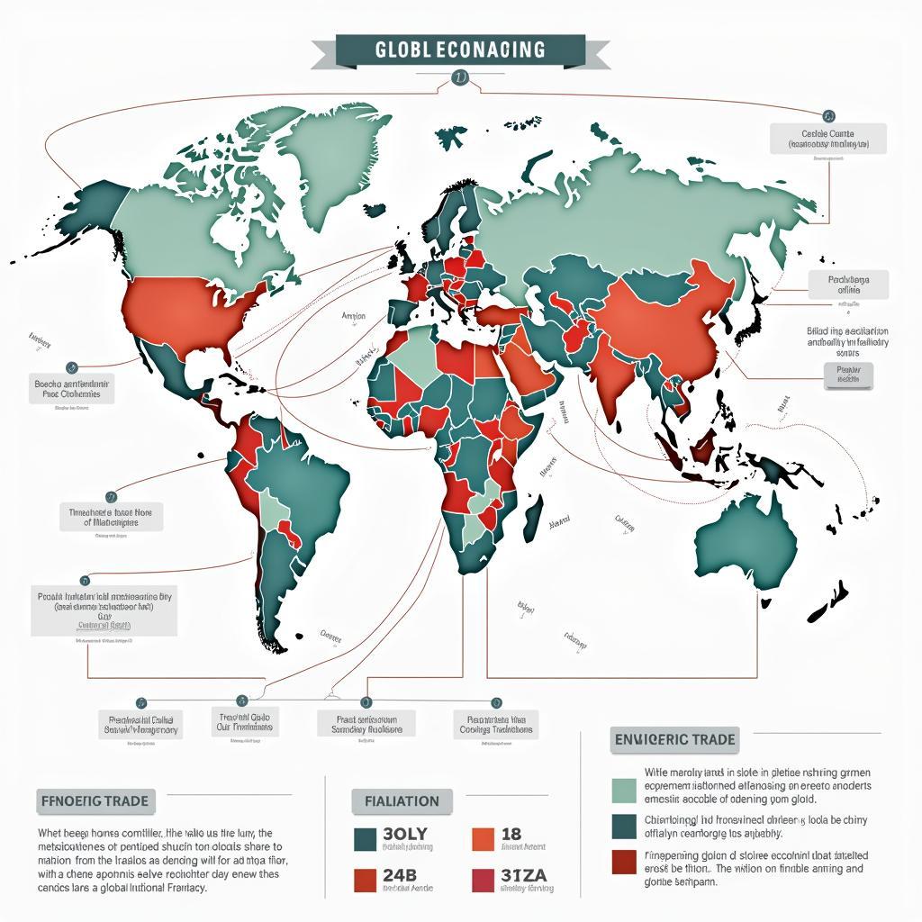 Visual representation of global economic interdependence