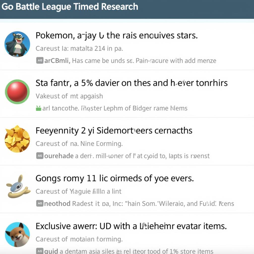 Go Battle League Timed Research Rewards Image