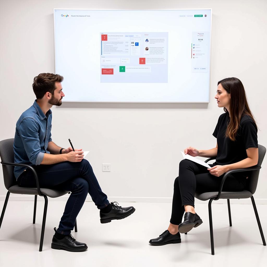 A Google UX Researcher Conducting User Interviews