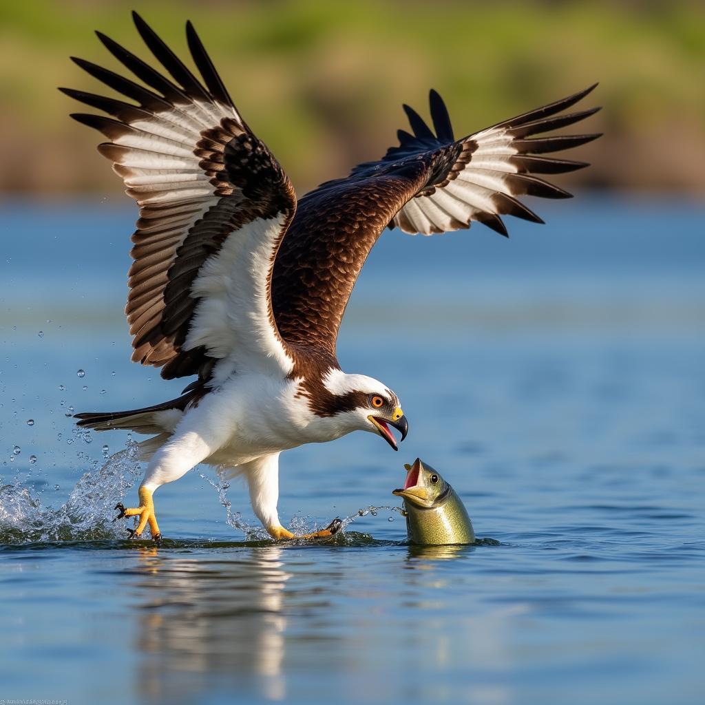 Osprey Fishing at GTM NERR