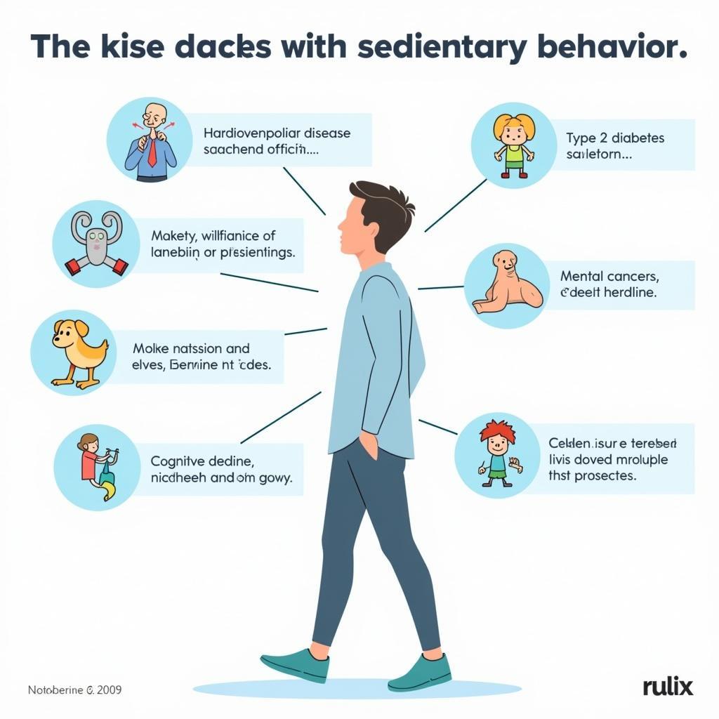 Infographic Depicting the Negative Effects of Prolonged Sitting