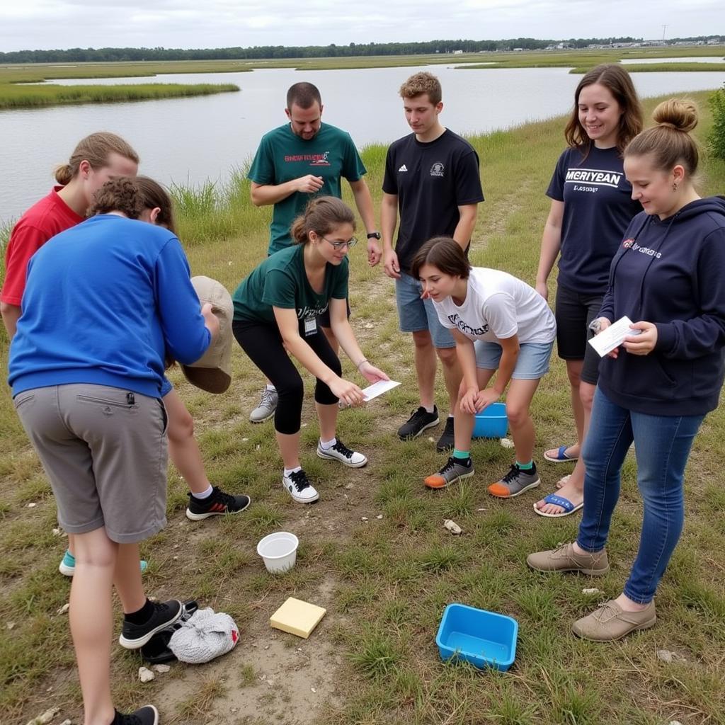 HRNERR Educational Program Participants Engaging in Hands-on Activities