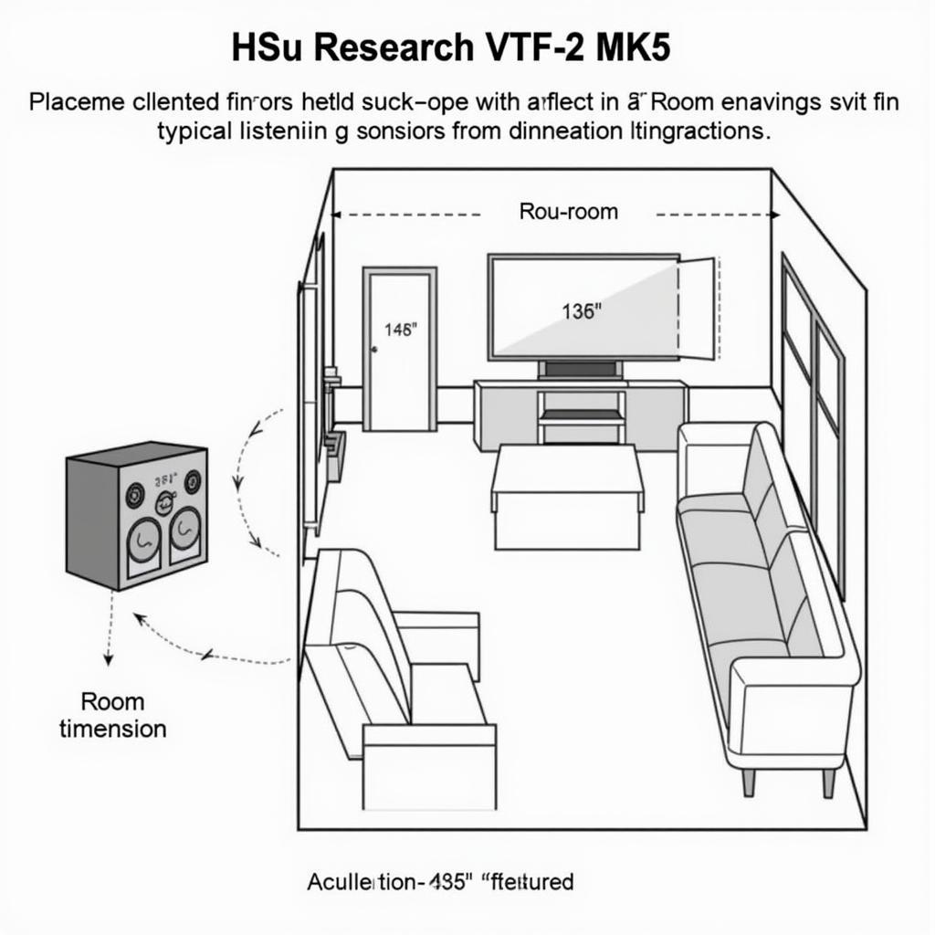 Hsu Research VTF-2 MK5 Optimal Room Placement Diagram