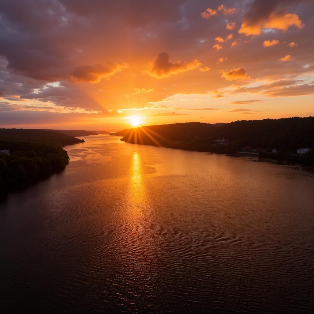 Hudson River Sunset: Preserving a Vital Ecosystem for Future Generations