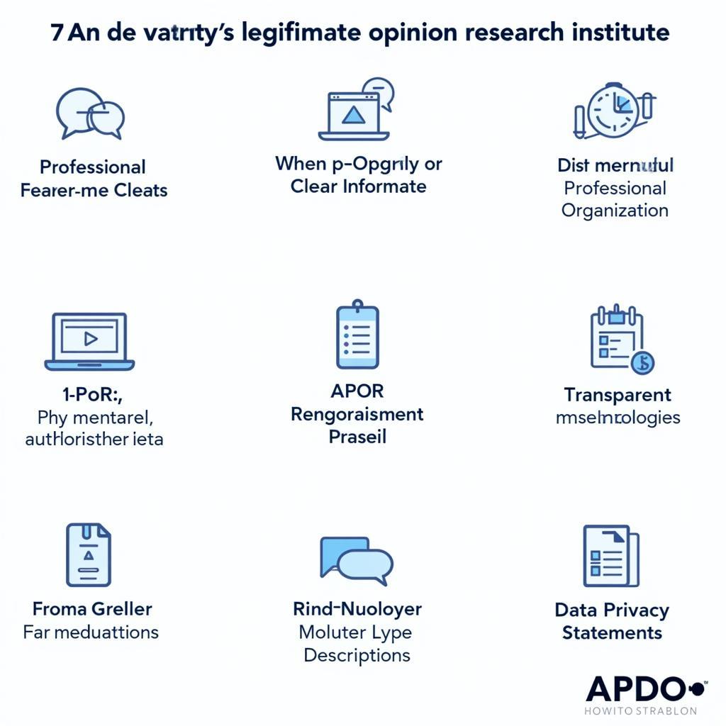 Key Characteristics of a Legitimate Opinion Research Institute