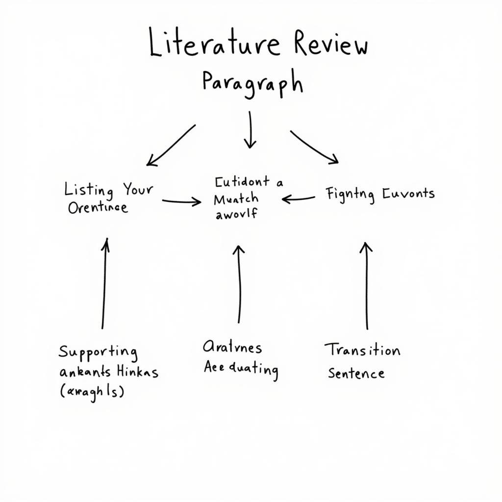 Diagram of Literature Review Paragraph Structure