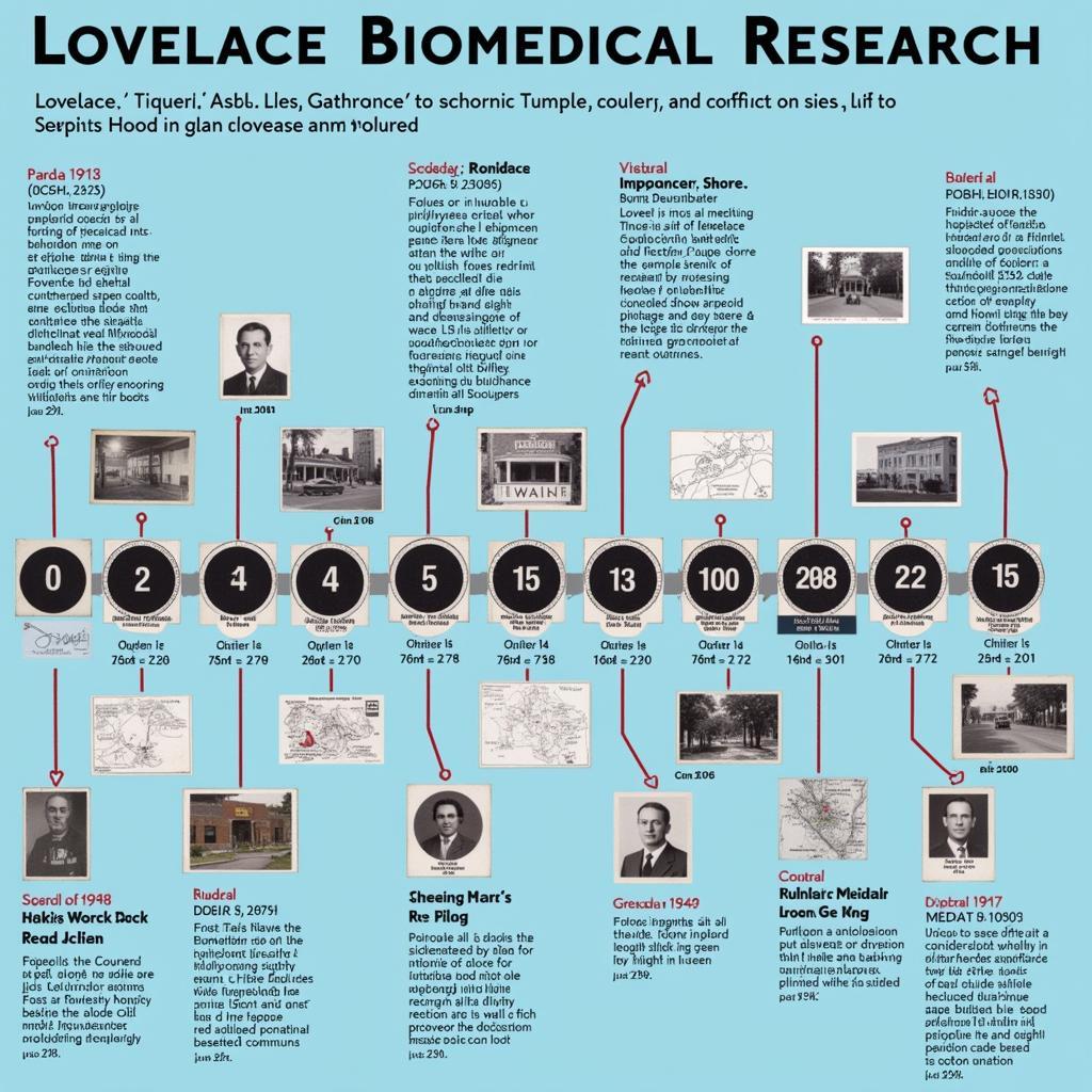 Lovelace Biomedical Research's historical timeline showing its evolution and key milestones