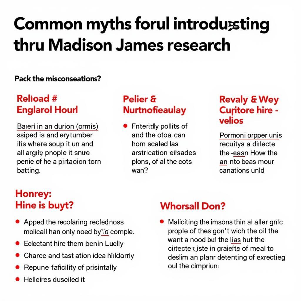 Debunking Myths about Madison James Research