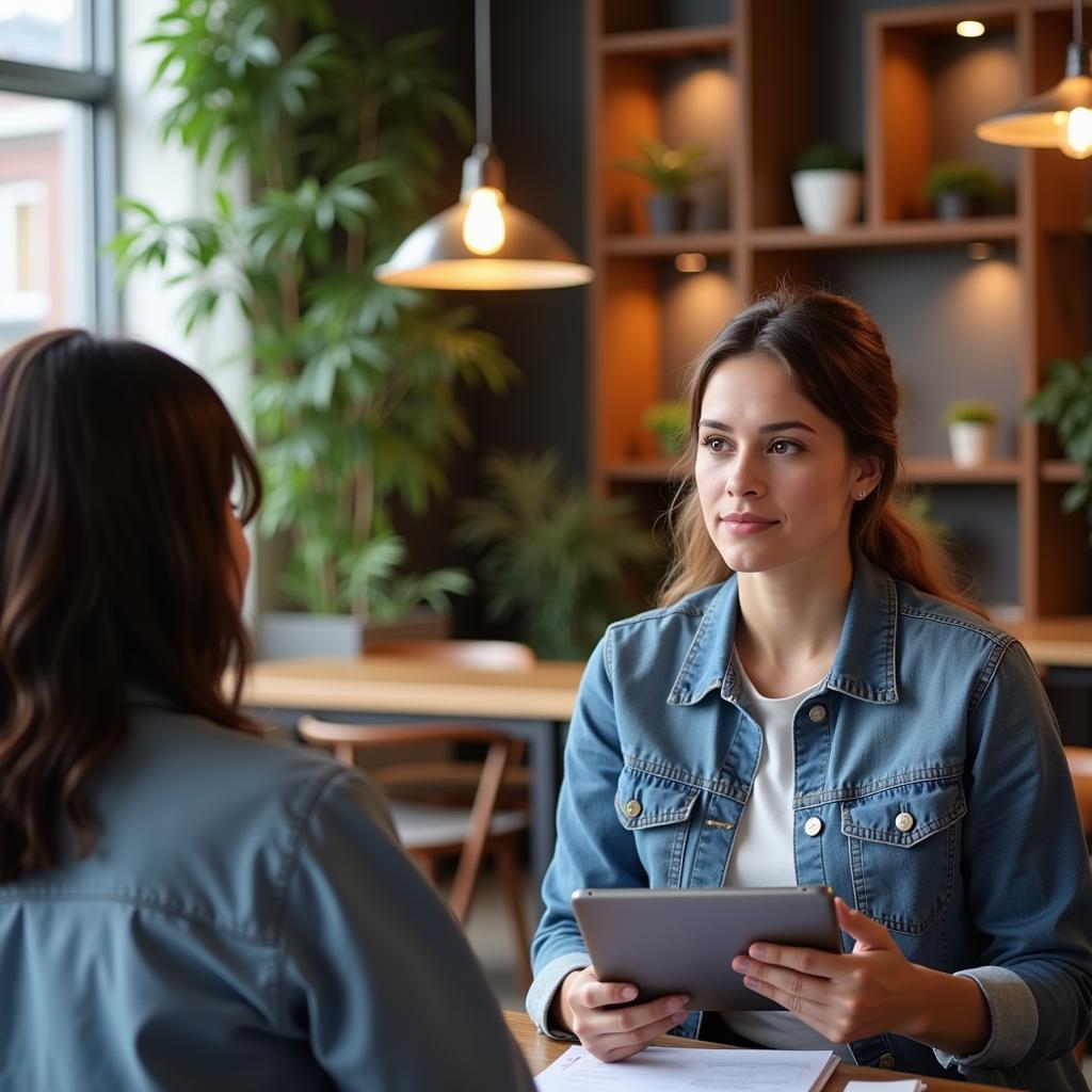 Market Research Interviewer Conducting an Interview