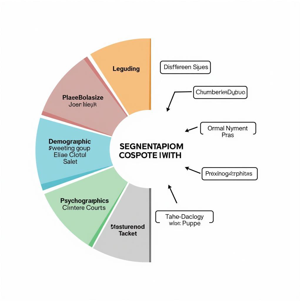 Diagram illustrating market segmentation