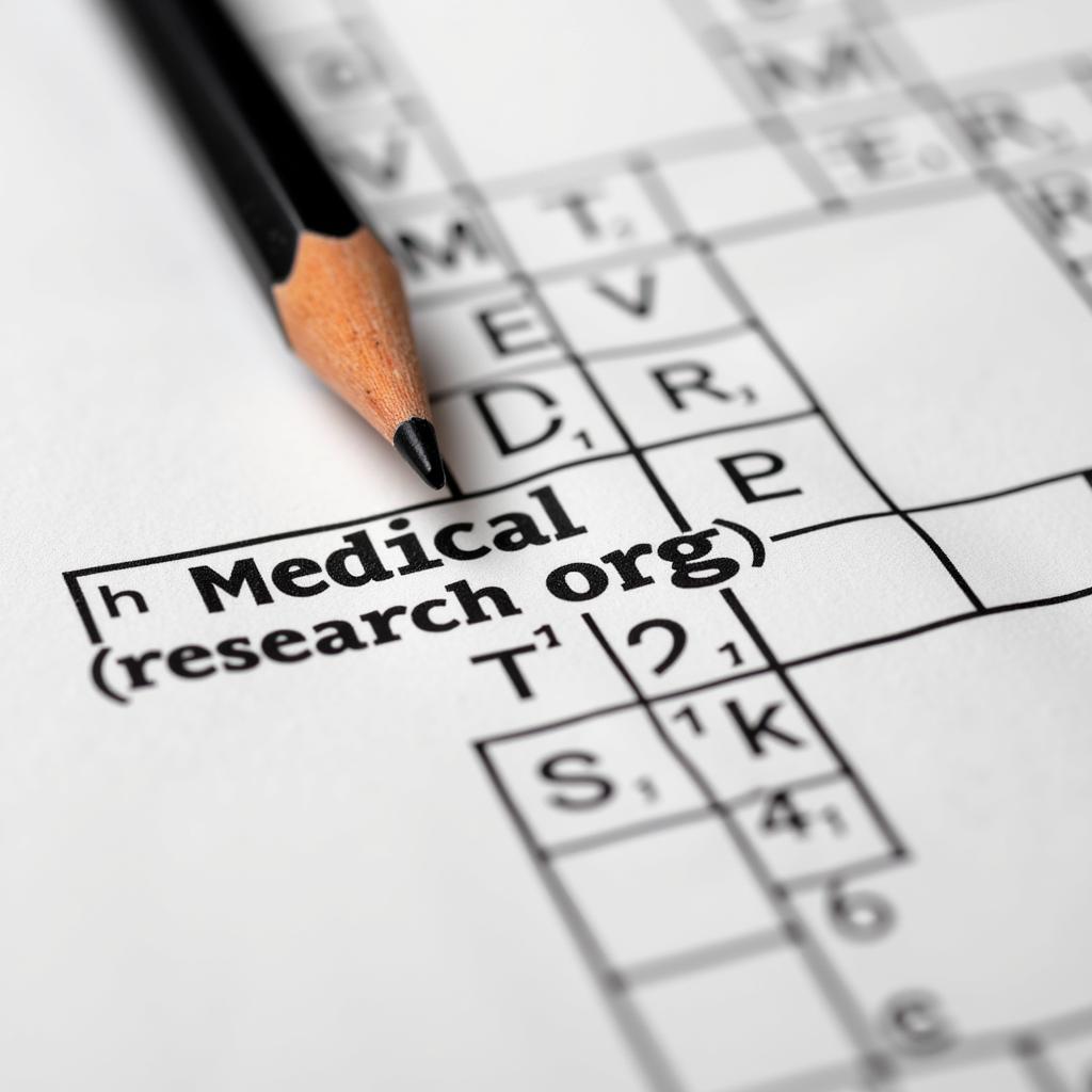 Medical Research Org Crossword Puzzle