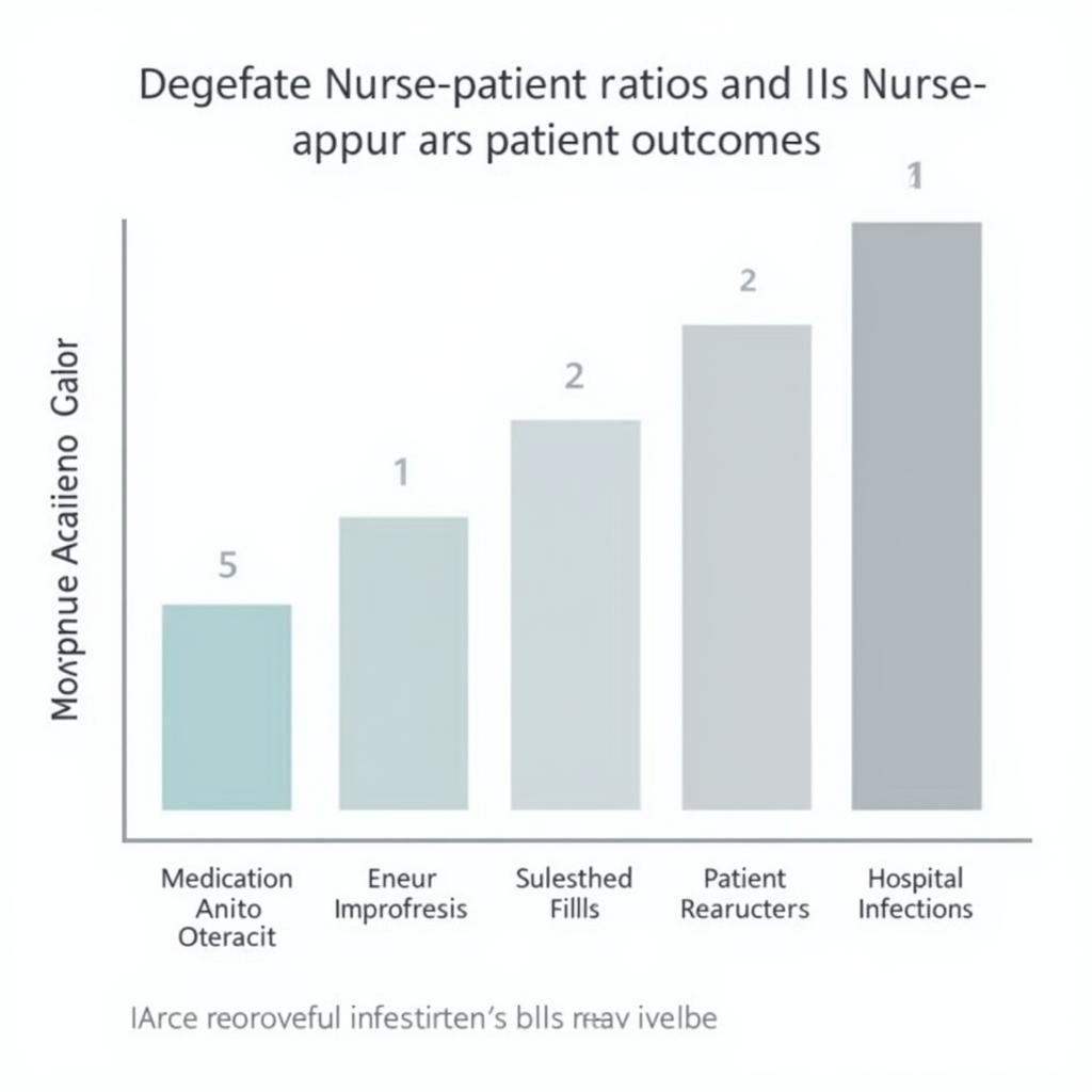 Nurse-patient ratio chart showing correlation with patient outcomes