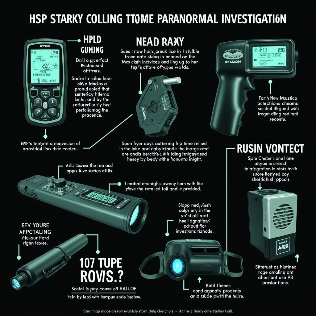 Paranormal Investigation Tools Used by October Research LLC