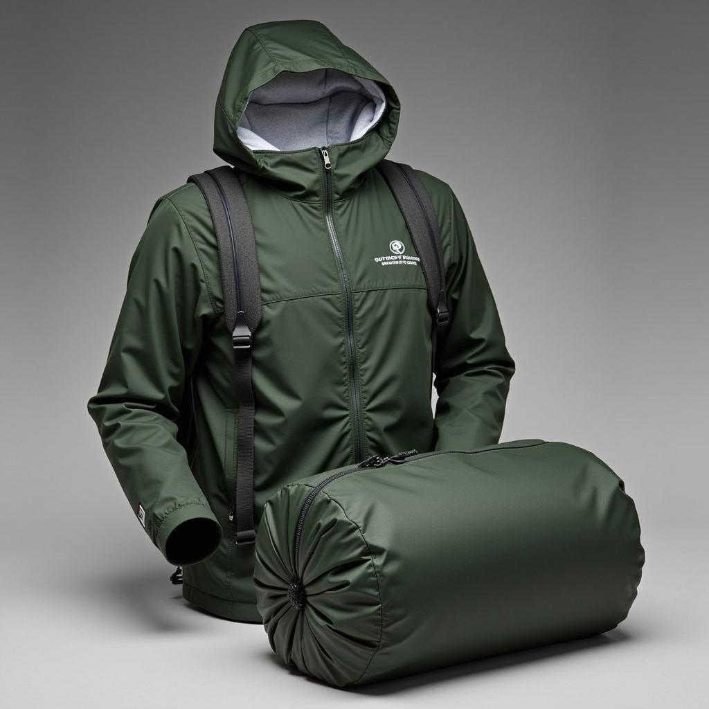 Outdoor Research Foray II Jacket Packed in Backpack