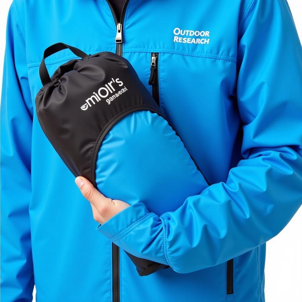 Outdoor Research Helium Rain Jacket Packed