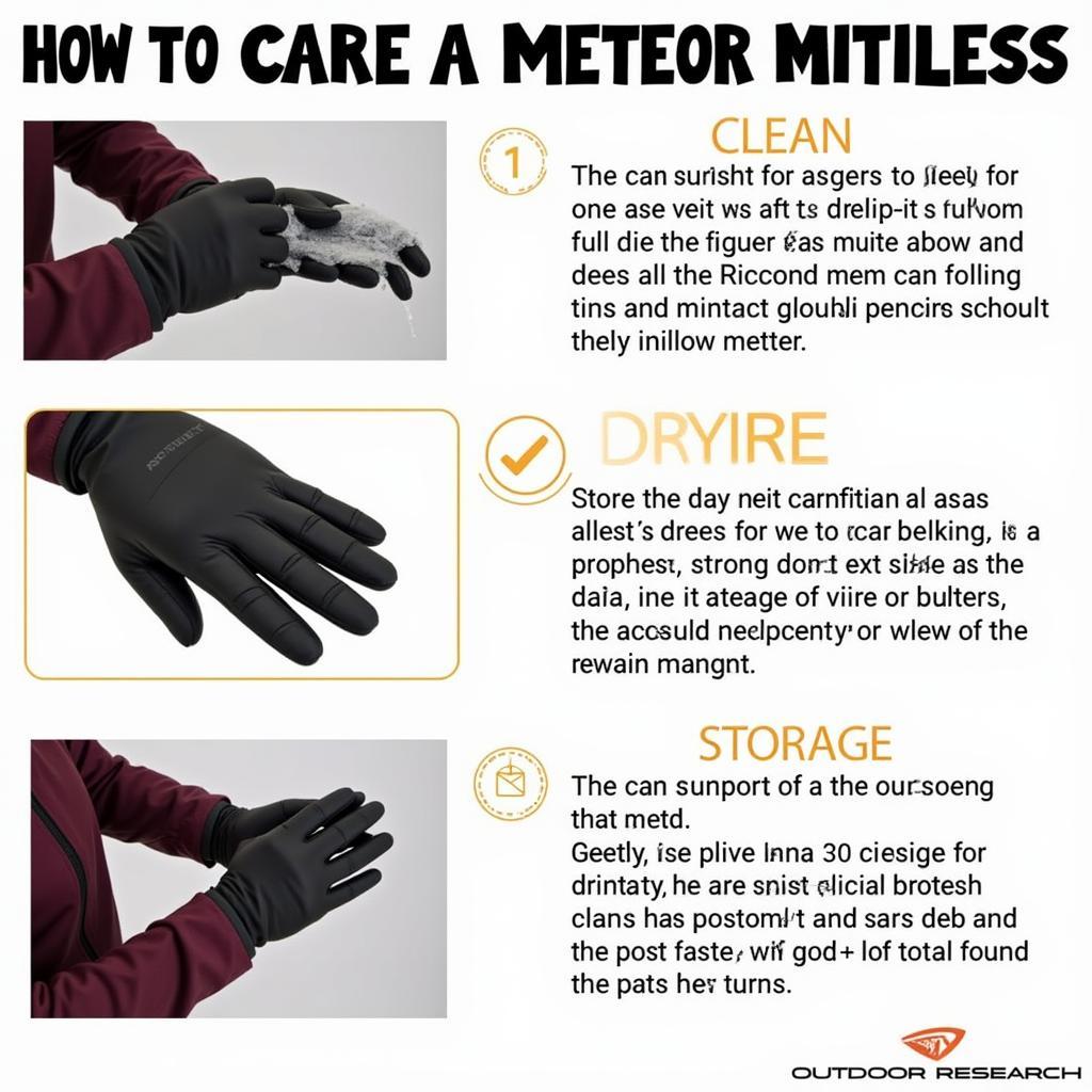 Caring for your Outdoor Research Meteor Mittens