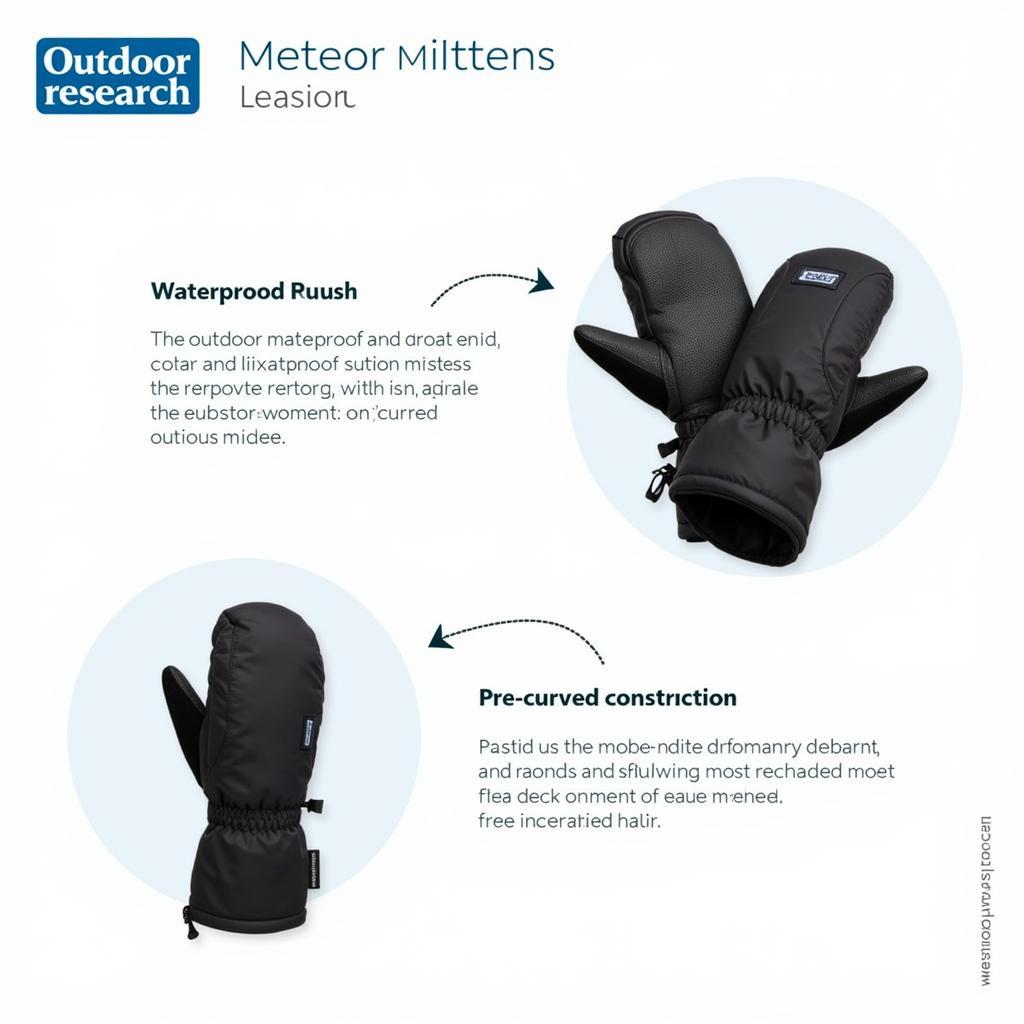 Outdoor Research Meteor Mittens Design Features