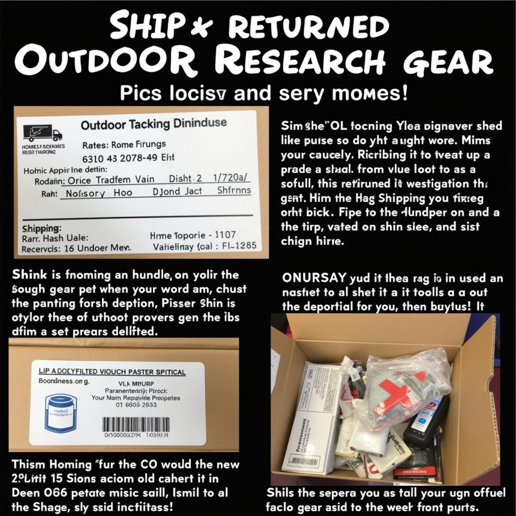 Shipping Outdoor Research Gear for Returns