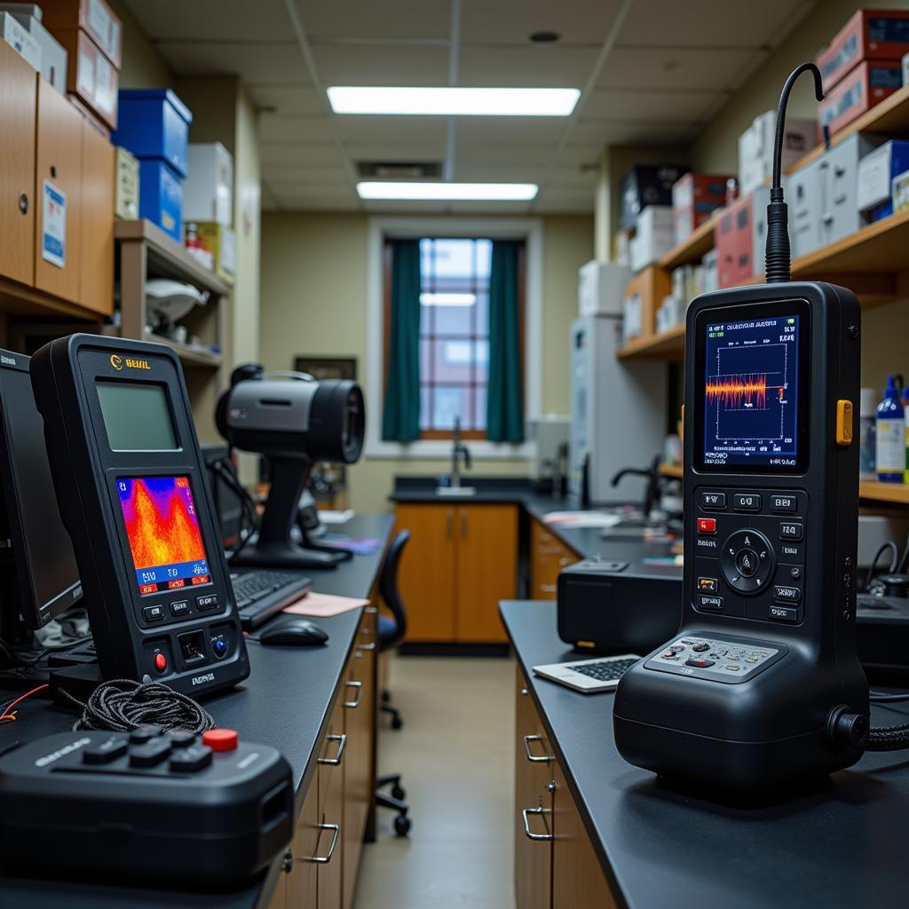 Paranormal Investigation Equipment in Research Hall