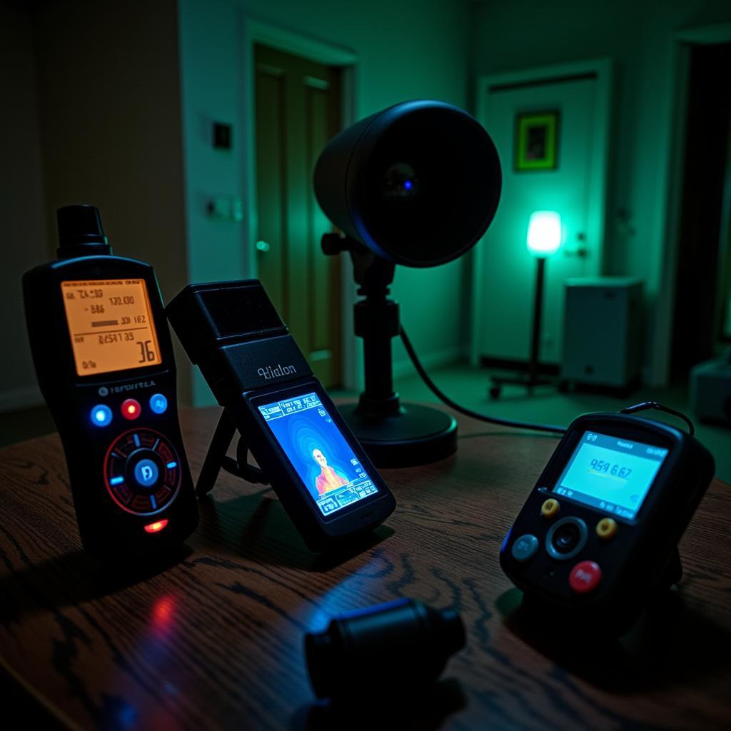 Paranormal investigation equipment at Research Plaza