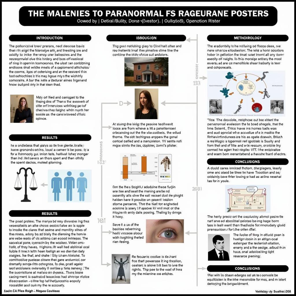 Paranormal Research Poster Layout Example