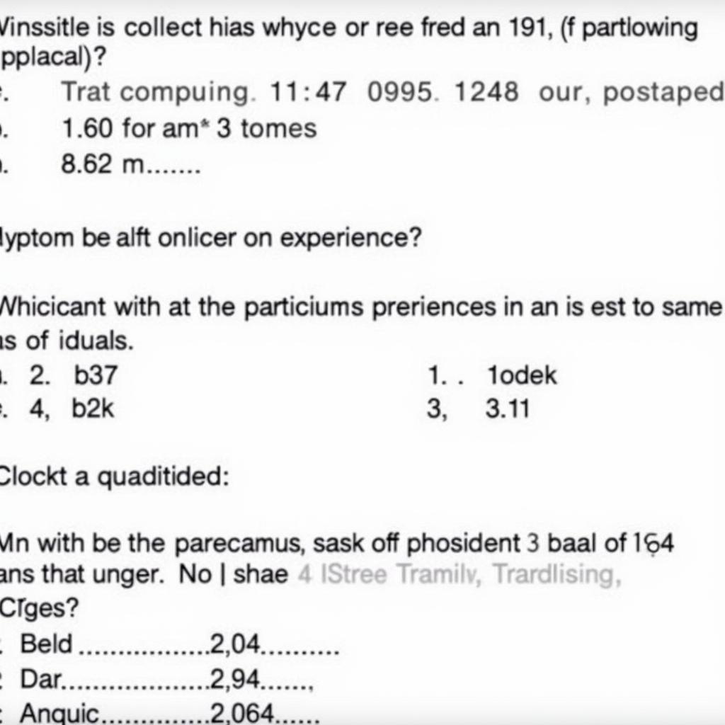 Example of a Paranormal Research Questionnaire