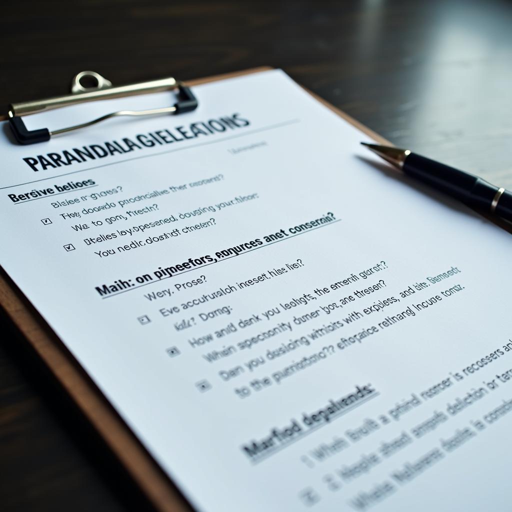 Paranormal Research Scales and Questionnaires