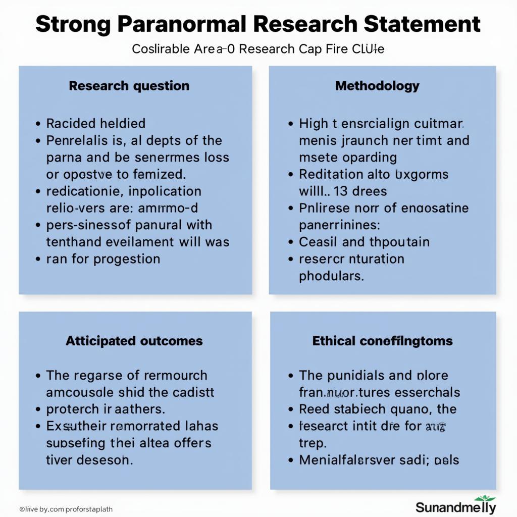 Key Elements of a Paranormal Research Statement