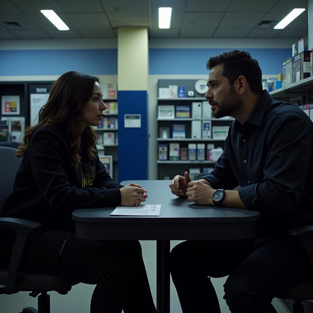 Paranormal Researcher Interviewing Best Buy Employee