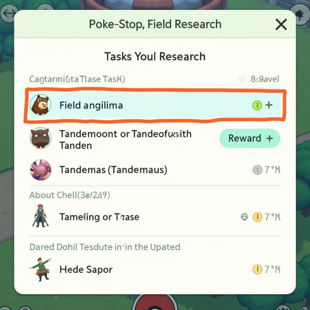 Pokemon Go Field Research Tasks Featuring Tandemaus