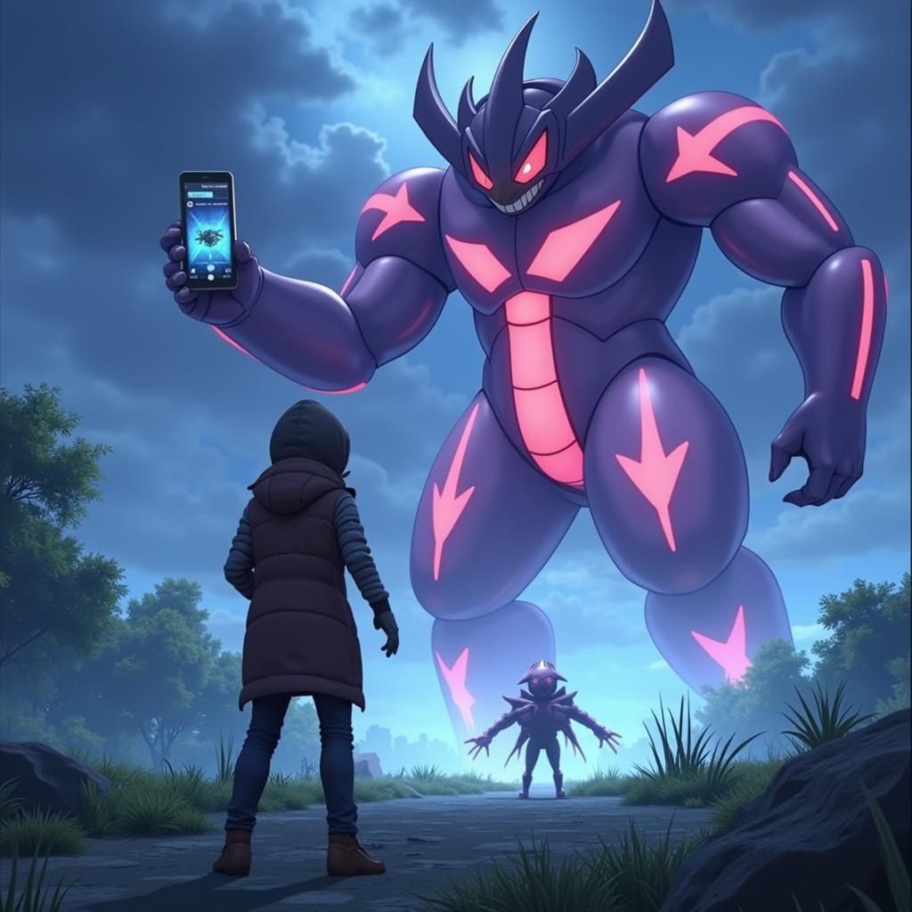 Encountering an Ultra Beast in Pokemon Go