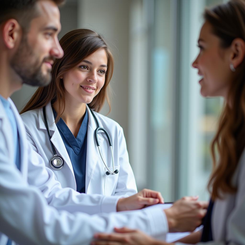 Pre-Med Student Shadowing Doctor