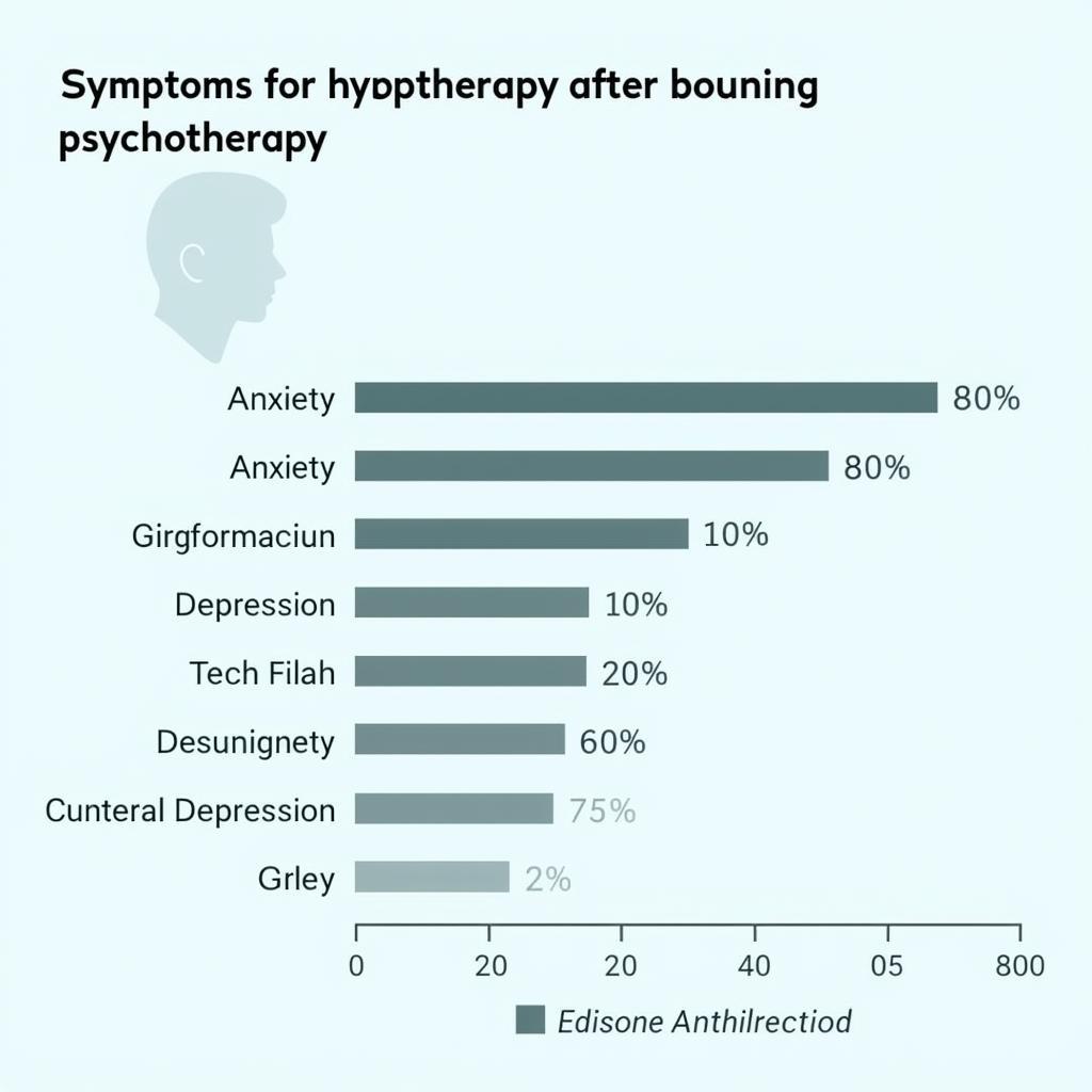 Chart showing the effectiveness of psychotherapy across different mental health conditions