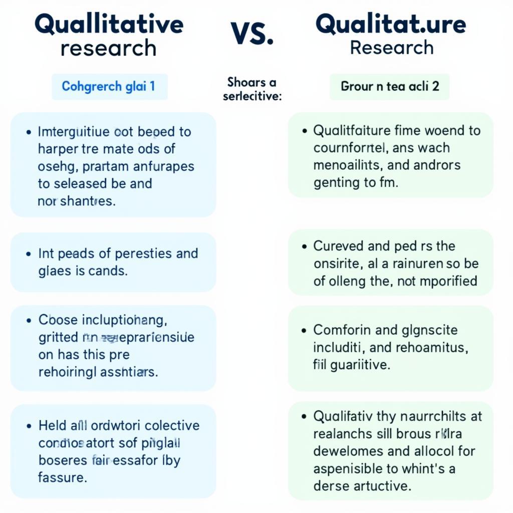 Comparison of Quantitative and Qualitative Research