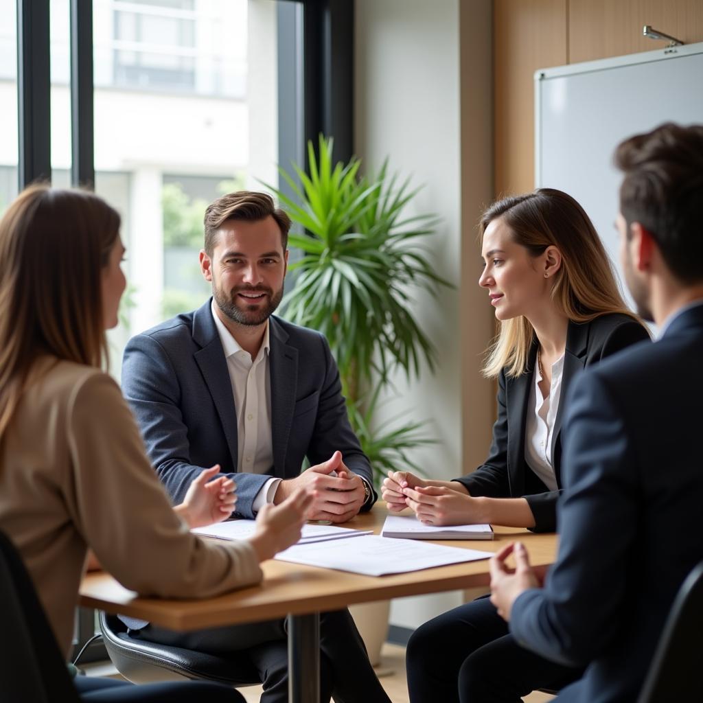 Recruiter Preparing Candidate for Interview