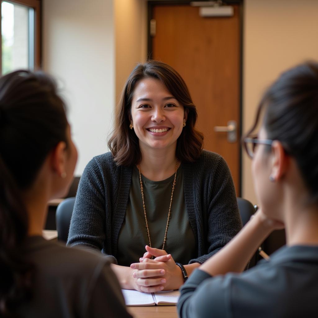 Religious Educator Engaging with Students