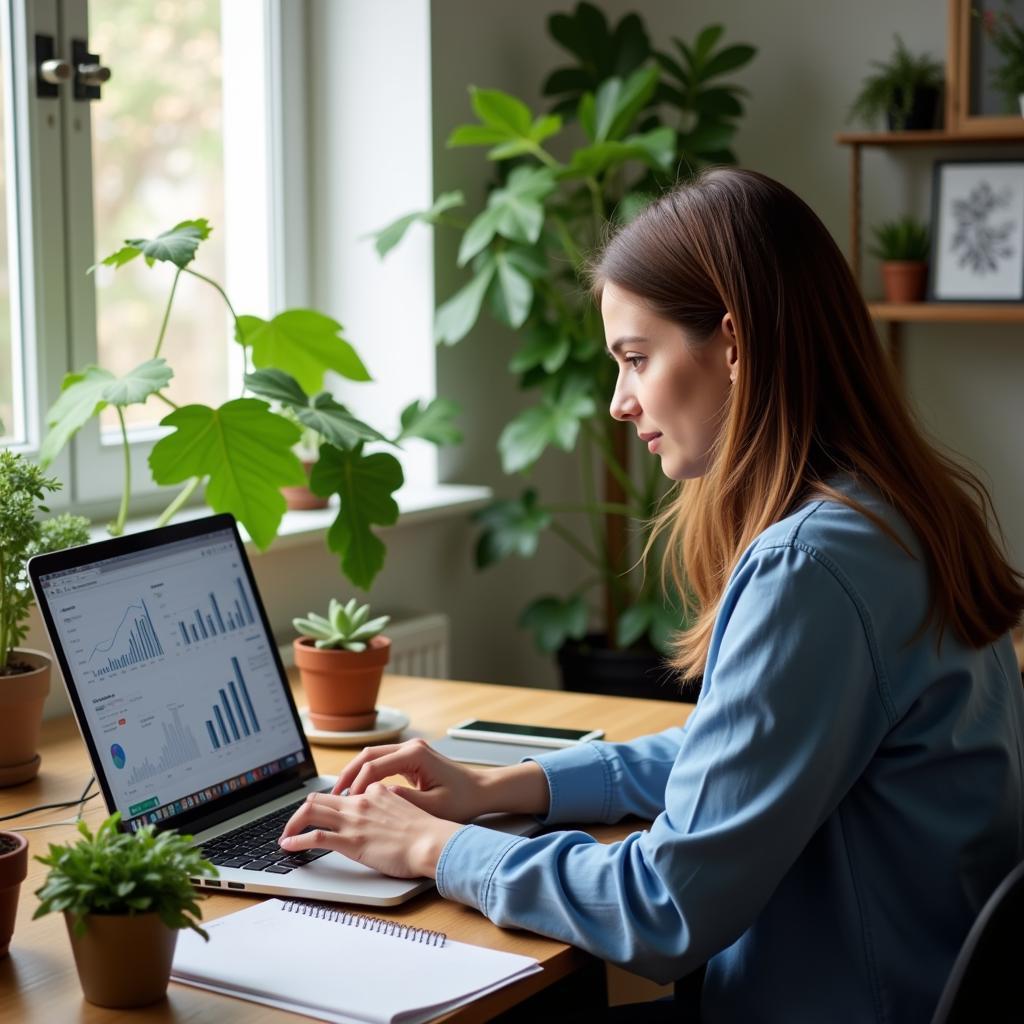 Remote Research Analyst Working from Home