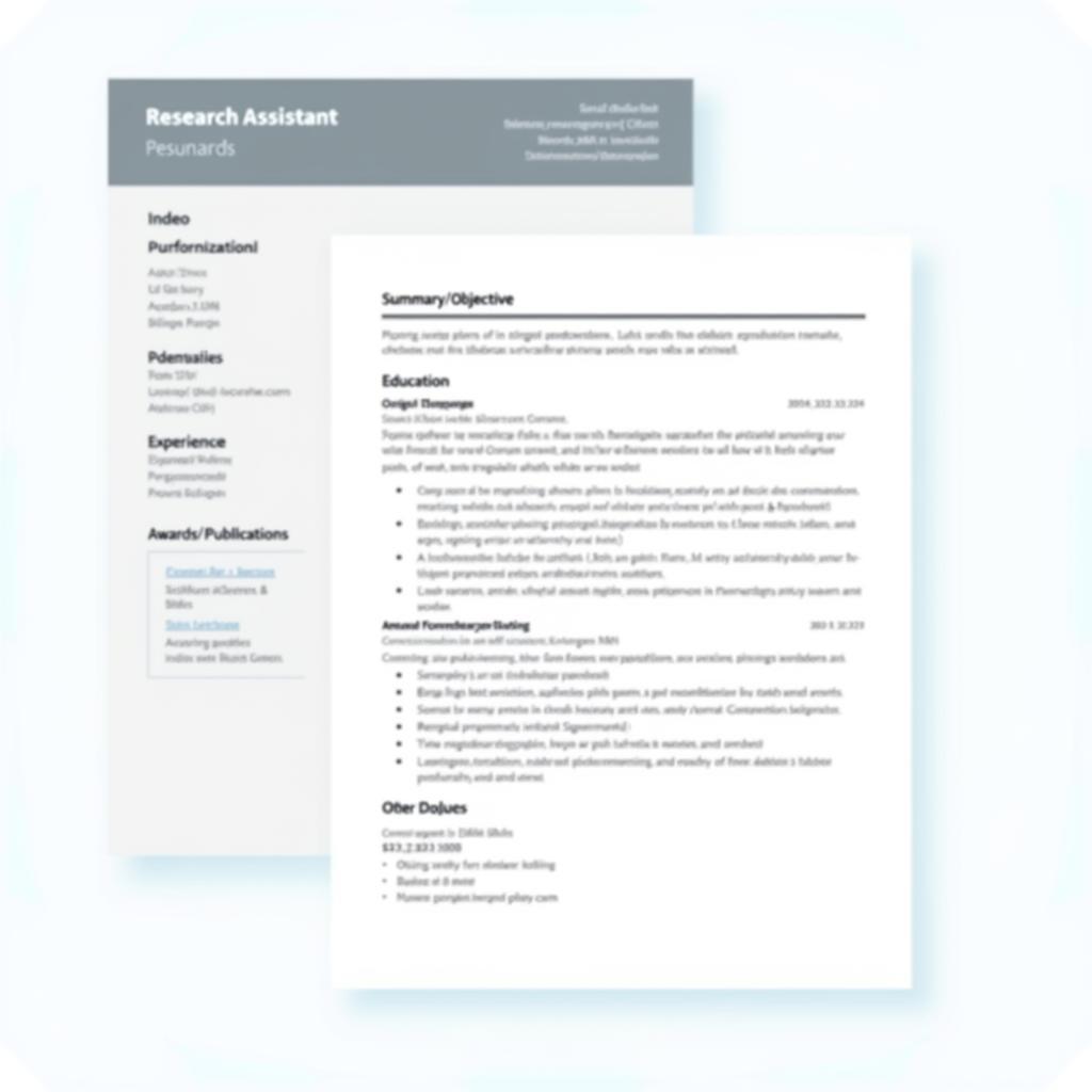 Format and Structure of a Research Assistant Resume
